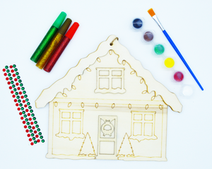 Gingerbread House Bizzy Paint Kit