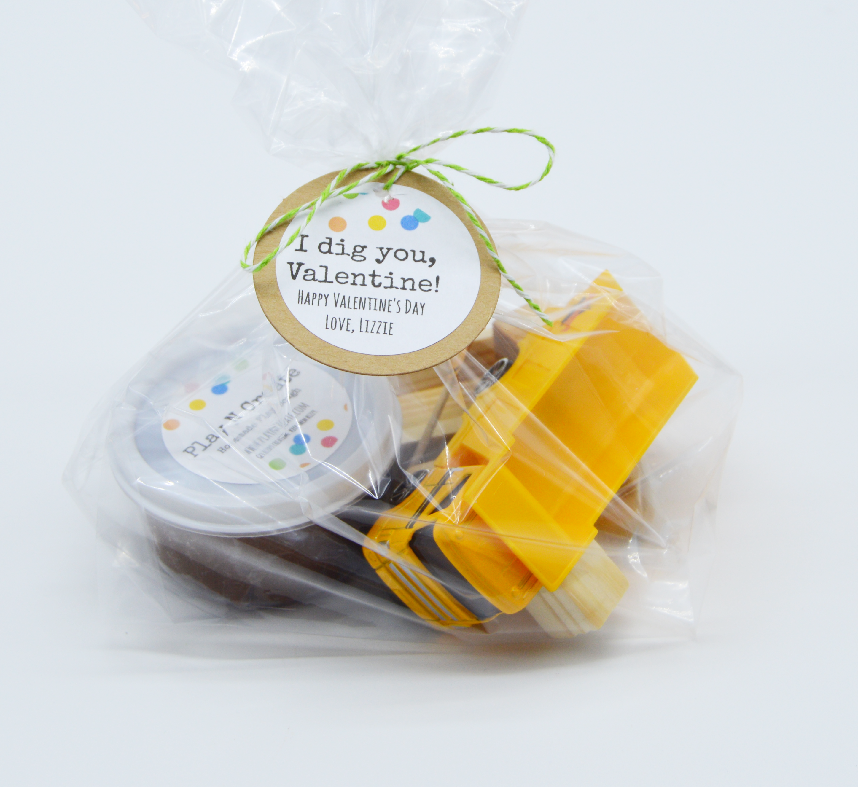 Construction Personalized Valentine Party Favor Sets