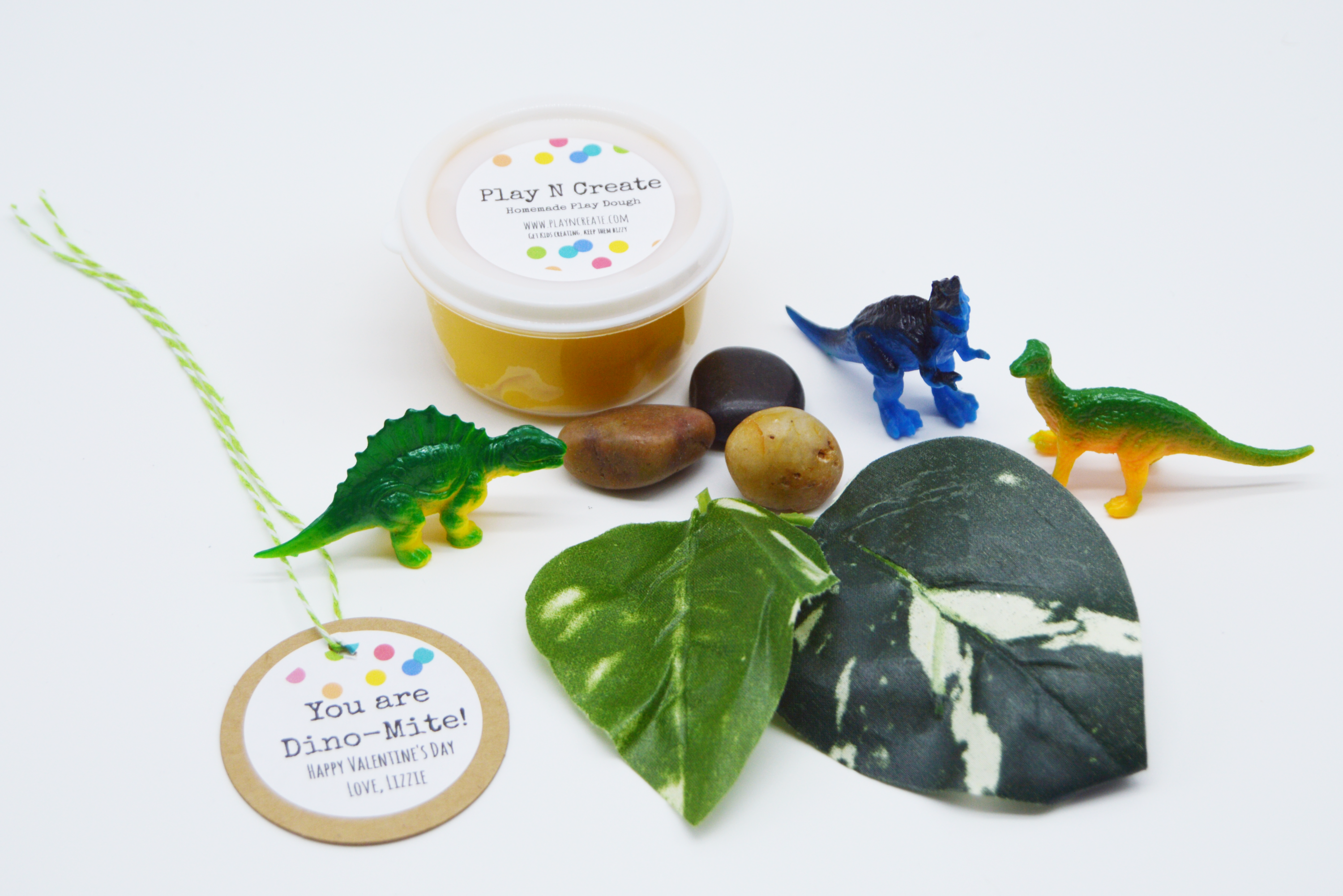 Dinosaur Personalized Valentine Party Favor Sets