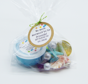 Mermaid Personalized Valentine Party Favor Sets
