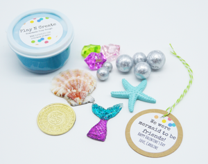 Mermaid Personalized Valentine Party Favor Sets
